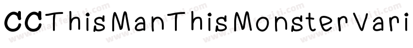 CCThisManThisMonsterVariable Regula字体转换